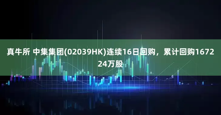 真牛所 中集集团(02039HK)连续16日回购，累计回购167224万股