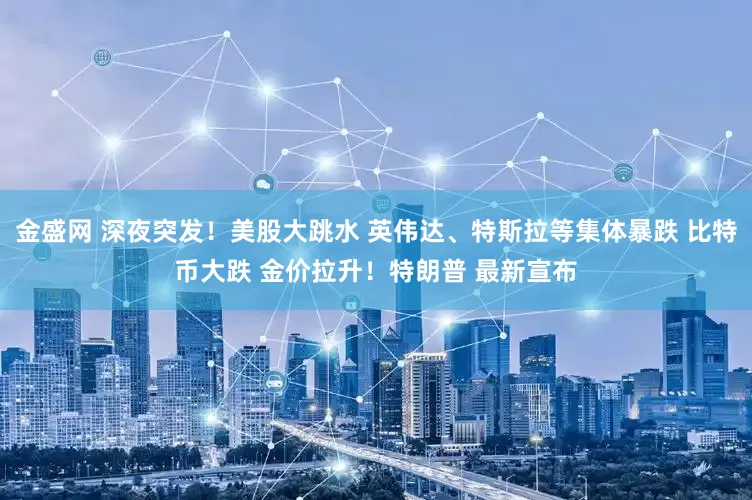 金盛网 深夜突发！美股大跳水 英伟达、特斯拉等集体暴跌 比特币大跌 金价拉升！特朗普 最新宣布